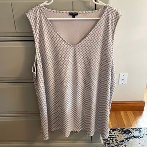 3x Womens Talbots white sleeveless top